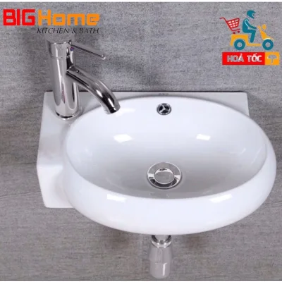 Chậu rửa mặt lavabo mini treo góc , lavbao phù hợp cho phòng mạch, nhà vệ sinh nhỏ, bảo hành chính hãng men 10 năm