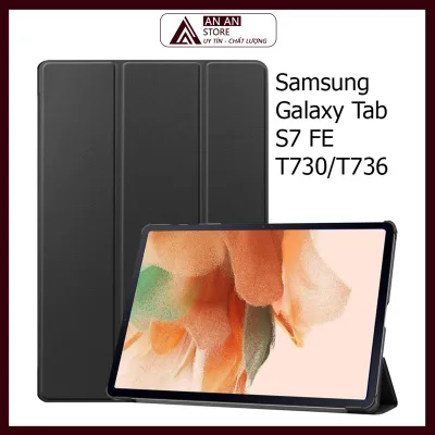 Bao Da Samsung Galaxy Tab S7 FE T730 / T735 / T736 Cover Cho Máy Tính Bảng Hỗ Trợ Smart Cover