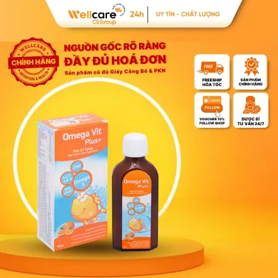 Omegavit Plus Chai 100ml [Thổ Nhĩ Kỳ] Bổ sung Omega3, Vitamin, Khoáng chất phát triển toàn diện cho trẻ