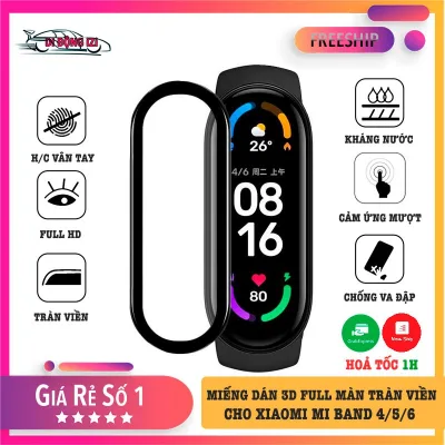 Bộ Miếng Dán 3D Full Màn Tràn Viền Cho Mi Band 10/9/7/8/ 6/5/4/7 Pro - Cứng Hơn, Dày Hơn, Bảo Vệ Mặt Đồng Hồ Trọn Vẹn