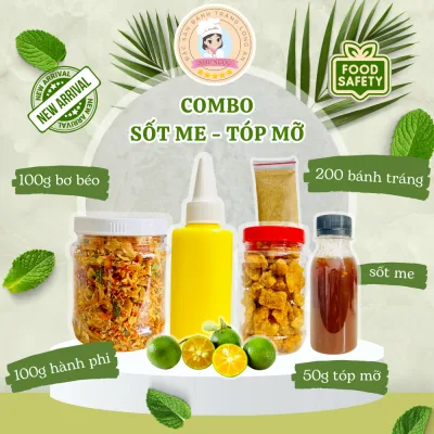 Bánh tráng phơi sương - COMBO DÙNG THỬ SIÊU RẺ - Đồ ăn vặt NHƯ NGỌC (500g) GỒM 200G BÁNH TRÁNG + 100G BƠ BÉO SIÊU NGON + 100G TÔM HÀNH PHI LOẠI 1 + 100G SỐT ME (TẶNG 1 BỊCH MUỐI NHUYỄN) QUÁ NGON - QUÁ RẺ LUÔN NÈ