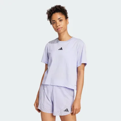 Adidas Training Climacool Training Graphic Tee Women Purple Jd8226