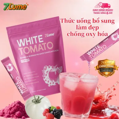 7Lume Nước uống Cà chua trắng bổ sung Trắng da sáng da chống oxy hóa làm đẹp da