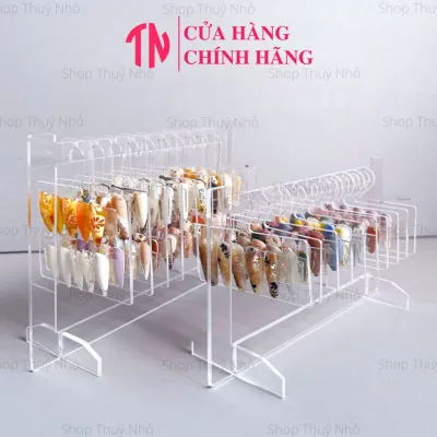 Bảng trưng móng mẫu nail mica cứng cáp cao cấp dạng móc treo phơi đồ dễ thương dụng cụ làm móng tay nghệ thuật nail