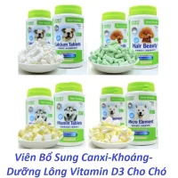 Viên Lẻ Dinh Dưỡng Cho Chó Mèo Calcium Tablets Spirit (Dưỡng Lông, Khoáng, Canxi, Vitamin)