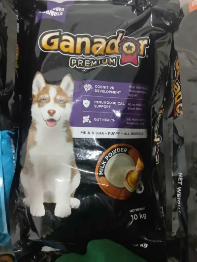 Ganador Puppy Milk with Dha Dog Food Granules 10kg - Bao Xa (Hoa Toc)