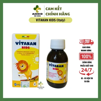 Vitakan Kids - Bổ sung vitamin và khoáng chất, nâng cao miễn dịch, giúp bé ăn ngon - Lọ 100ml
