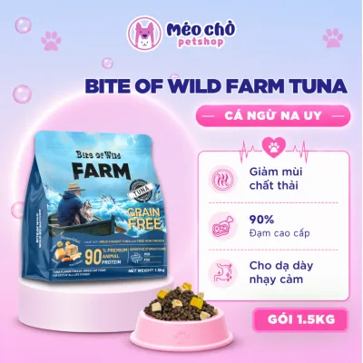 Hạt Cho Mèo Bite Of Wild Farm Cá Ngừ, Gói 1.5KG, công thức nhẹ bụng, dễ tiêu hoá - Méo Chò Petshop