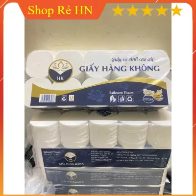 Combo 2 Bịch Giấy Vệ Sinh 10 Cuộn/Bịch - Dai Mịn 3 Lớp, Không Bụi/Hóa Chất Tẩy Trắng, Hàng Loại 1