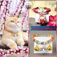 Vòng cổ cho mèo, vòng cho Chó Mèo,mã petmio 1,vòng handmade Shop Tự Thiết kế cute cao cấp,không sợ nước,ko gây kích ứng