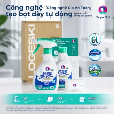 Dung dịch bọt vệ sinh phòng tắm LOGESKI Không cần chà làm sạch mạnh khử mùi ngừa nấm mốc