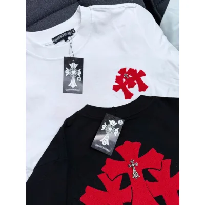 Áo Thun Nam Nữ Thêu Xù Chữ Thập chất vải cotton 100% co giãn 2 chiều