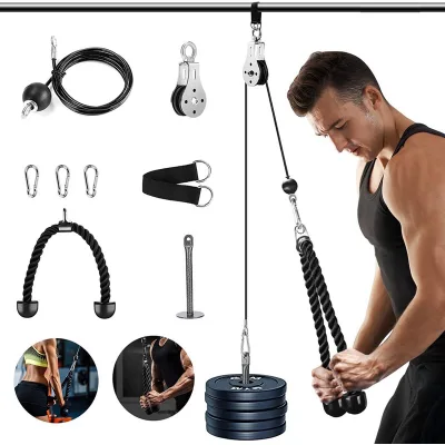 Bộ Dây Cáp Ròng Rọc Tập GYM Tại Nhà Tiện Lợi