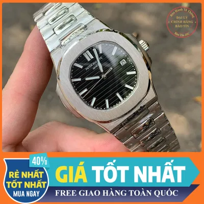 {ĐỒNG HỒ PHỐ MUA 1 TẶNG 1 } ĐỒNG HỒ NAM PATEK PHILLIPE AUTOMATIC NAUTILUS DÂY KIM LOẠI 3 MÀU VIP + THẺ BẢO HÀNH