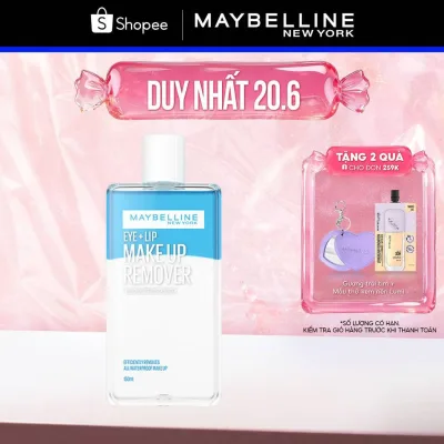 Nước tẩy trang mắt và môi Maybelline New York Eye & Lip Makeup Remover 150ml