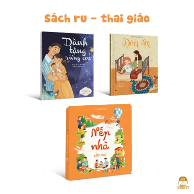Combo 3 cuốn Sách ru & thai giáo (tuỳ chọn lẻ cuốn) - Sách thơ cài đặt tiềm thức cho bé, vỗ về cảm xúc cho mẹ