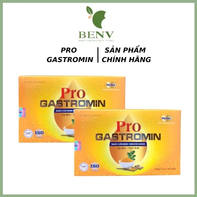 Thực phẩm chức năng Pro GATROMIN BenV viên uống giảm viêm loét dạ dày-tá tràng, ợ chua, trào ngược dạ dày - Hộp 30 viên