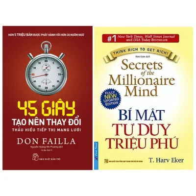 Sách - Combo 2Q Kỹ Năng Làm Việc: 45 Giây Tạo Nên Thay Đổi + Bí Mật Tư Duy Triệu Phú