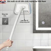 Bentomop - Bàn Chải Bồn Tắm, kê tắm, Phòng Tắm, Bàn Chải Cọ Rửa Sàn Nhà Tắm Tay Cầm Dài - Tặng 1 bộ 1 móc treo