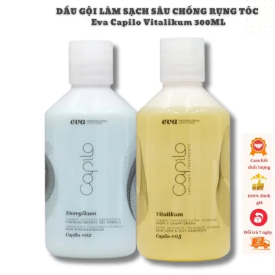 Dầu gội làm sạch sâu, chống rụng tóc Eva Capilo Energikum - Vitalikum 300ML - Sản Phẩm chăm sóc tóc chính hãng