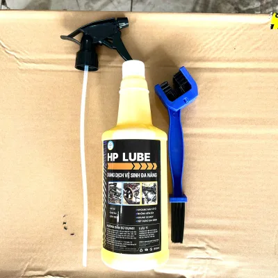 Car Care Combo Includes Bz Slug Cleaner + Chain and Sprocket Cleaner Bottle Combined with Hp Lube Super Clean 1L Car Wash, Includes Brush and Towel