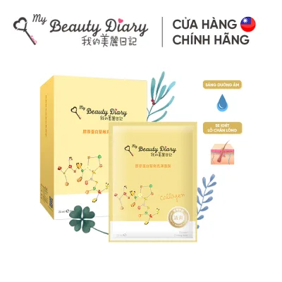 Hộp 8 miếng mặt nạ săn chắc trắng sáng da My Beauty Diary Taiwan Collagen Firming Mask 23ml/miếng