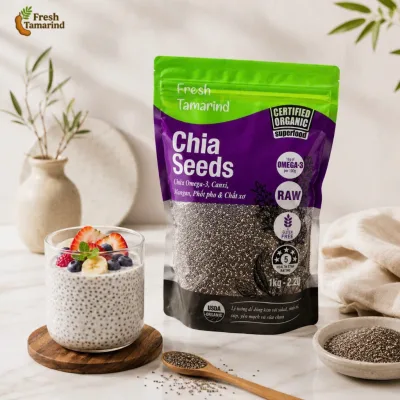 Hạt Chia Túi 1KG Chuẩn Organic Chất Lượng Sạch Đều Đẹp Ăn Kiêng