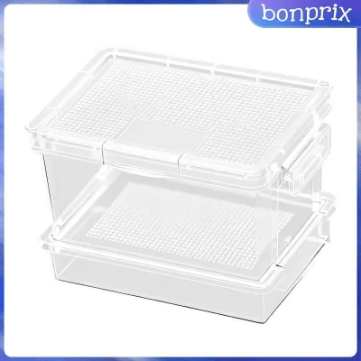 Hộp nhân giống bò sát Nhựa thông gió Terrarium Habitat Hộp đựng thức ăn sống để cho thú cưng ăn