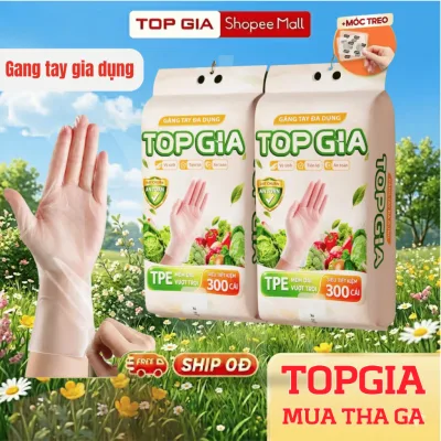 Găng tay đa dụng TPE TOPGIA treo tường dạng rút, tặng kèm móc treo siêu tiết kiệm kích thước phù hợp