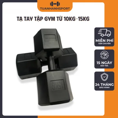 Tạ Tay Nhựa Đúc Tuấn Hạnh Sport – Lõi Bê Tông Chắc Chắn, Đủ Size 10–15kg – Tập Gym, Thể Hình Tại Nhà, Hàng Cao Cấp