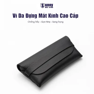 Ví Da Đựng Kính SUNNY MẮT KÍNH Chất Liệu Nhung Cao Cấp