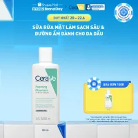 Sữa rửa mặt giúp làm sạch sâu dành cho da dầu Cerave Foaming Facial Cleanser 88ml