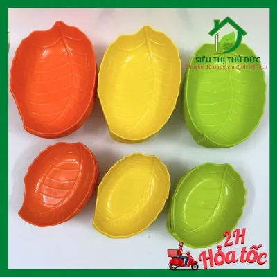 Đĩa Nhựa Hình Chiếc Lá Đựng Hoa Quả, Bánh Kẹo, Đồ Ăn Vặt - Nhựa Việt Nhật