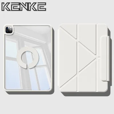 KENKE ốp lưng iPad, nắp gập chữ Y Tranh graffiti Vỏ tablet cứng trong suốt cho iPad 2026 Air 13 inch Air 11 M2 ipad 10 11 a16 M4 pro 11 Air 4 air 5/6/7/8 M3 M5 thế hệ 7 8 9 mini 6 mini a17 pro case ipad, vỏ thông minh