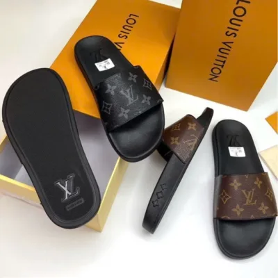 Dép Quai Ngang Louis Vuitton Monogram - Dép Nam L,,V Hoa Đế Cao Su cực nét , Đi Cực Êm Chân , Mẫu Mã Đẹp Hottrend 2026