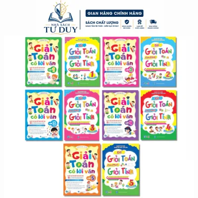 Sách - Bộ 2 quyển Giải toán có lời văn và Để giỏi toán con phải giỏi tính lớp 1,2,3,4,5 - Kết nối tri thức