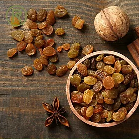 1kg Nho khô nâu Real Food (brown raisins)