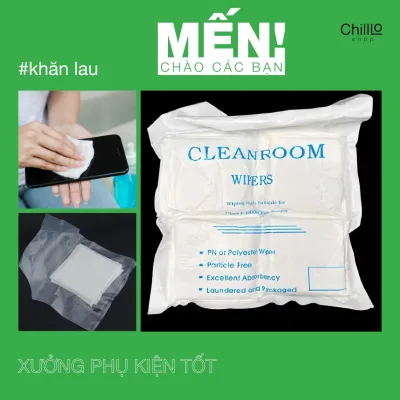 Khăn Lau Màn Hình Cho Điện Thoại, Máy Tính Bảng, Đồng Hồ, Camera Lens, Kính, LCD, Led - Khăn Vải Lau CLEANROOM WIPERS