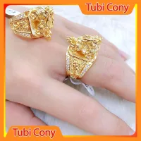 [ N300 ] Nhẫn Nam Phong Thủy Kỳ Lân Mạ Vàng  - Mang Nhìn Rất Mạnh Mẽ - Phong Thủy - Tubi Cony - trang sức nam - nhẫn nam