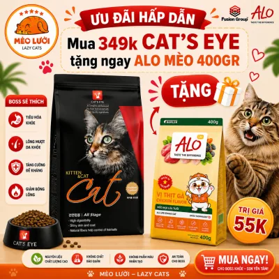 Thức ăn mèo CAT EYE 400gr - 1kg - 1.5kg NGUYÊN SEAL (CAT'S EYE CATEYE)