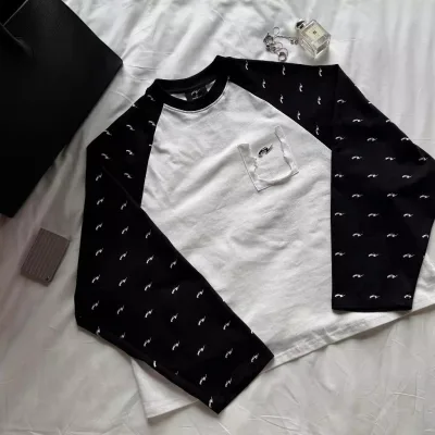 Áo thun Raglan tay dài form rộng 280GSM Whose Studio nam nữ - Áo thun Nam Nữ MONO WHISPER LONGSLEEVE