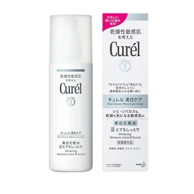 Nước hoa hồng trắng da , mờ nám CUREL WHITENING MOISTURE LOTION 140mL - Nhật Bản