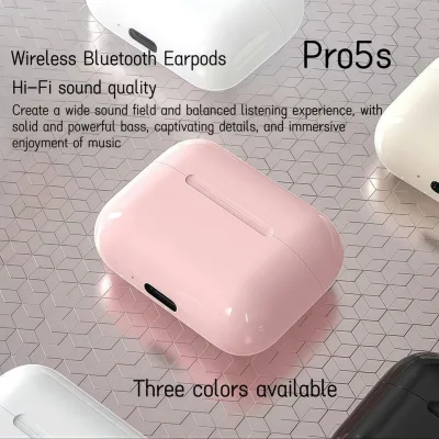 Tai nghe không dây Bluetooth trong tai Pro5s, mini, nhẹ và thoải mái khi đeo, giao tiếp micrô giọng nói rõ ràng, điều khiển cảm ứng vân tay thông minh