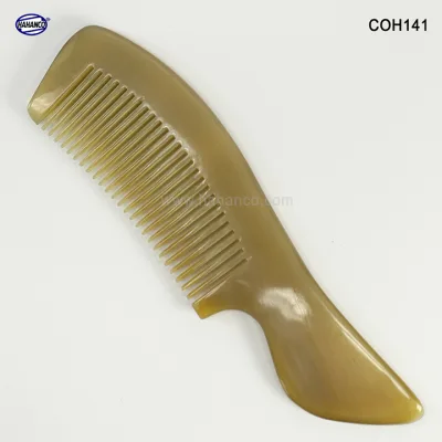 Lược sừng xuất Nhật - COH141 (Size: M - 16cm) Lược chuôi vát - Horn Comb of HAHANCO - Chăm sóc tóc