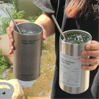 Ly Giữ Nhiệt Iced Americano Inox 304 Đúc Liền Khối Cao Cấp Có Nắp Đậy Tặng Kèm Ống Hút Hàng Loại 1