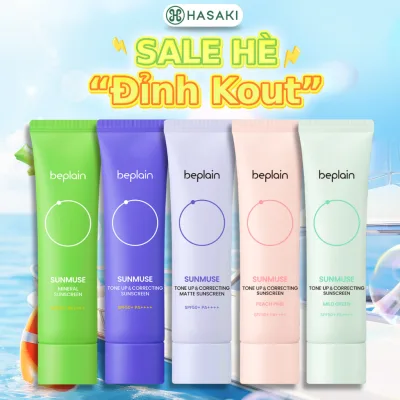 Kem Chống Nắng Beplain Kiềm Dầu, Nâng Tông, Cấp Ẩm 50ml Sunscreen SPF50+ PA++++ Hasaki Chính Hãng
