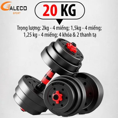 Tạ tập tay đẩy kết hợp, 20 KG tạ nam nữ tập gym tập thon tay( Hàng chuẩn phòng Gym)