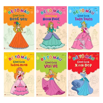 Sách: Bé Tô Màu Công Chúa - (COMBO 2 CUỐN)