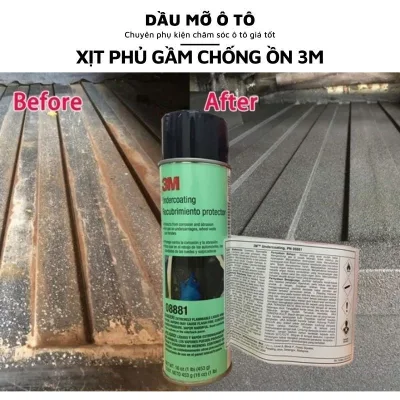 Xịt Chống Ồn Ô Tô, Phủ Gầm Chống Rỉ Sét Gầm Xe, Chống Mục Rỉ Hốc Bánh Ô Tô 3M Chính Hãng, Bảo Dưỡng Khoang Máy