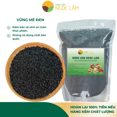 Hạt mè đen, vừng đen sống hạt đều hàng đãi sạch không sạn không lép